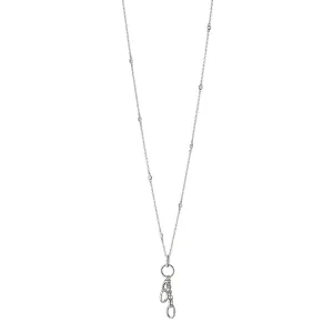 18-Inch Design Your Own White Sapphire Charm Chain Necklace