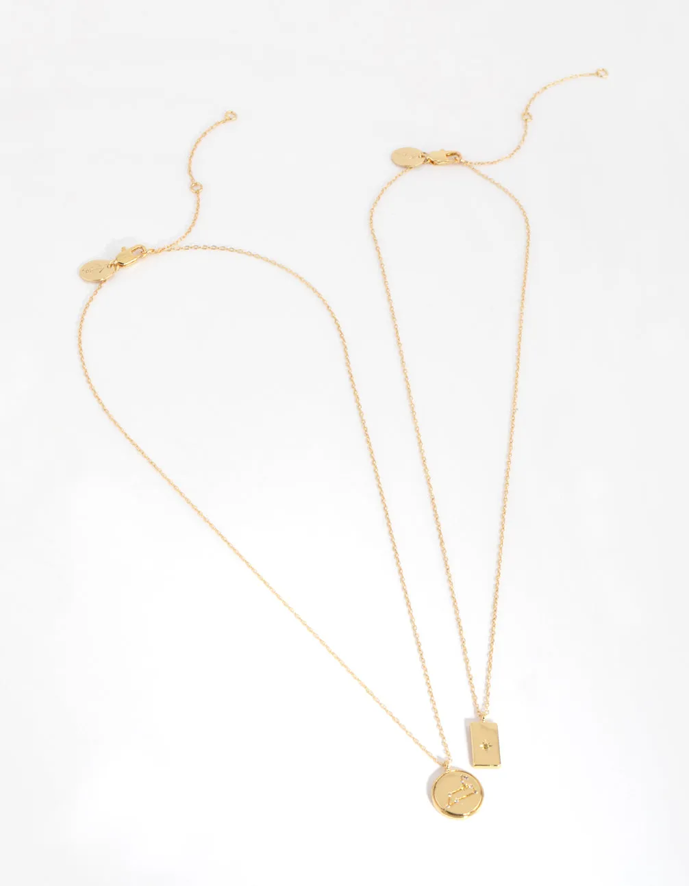 18ct Gold Plated Cubic Zirconia Leo Necklace Set