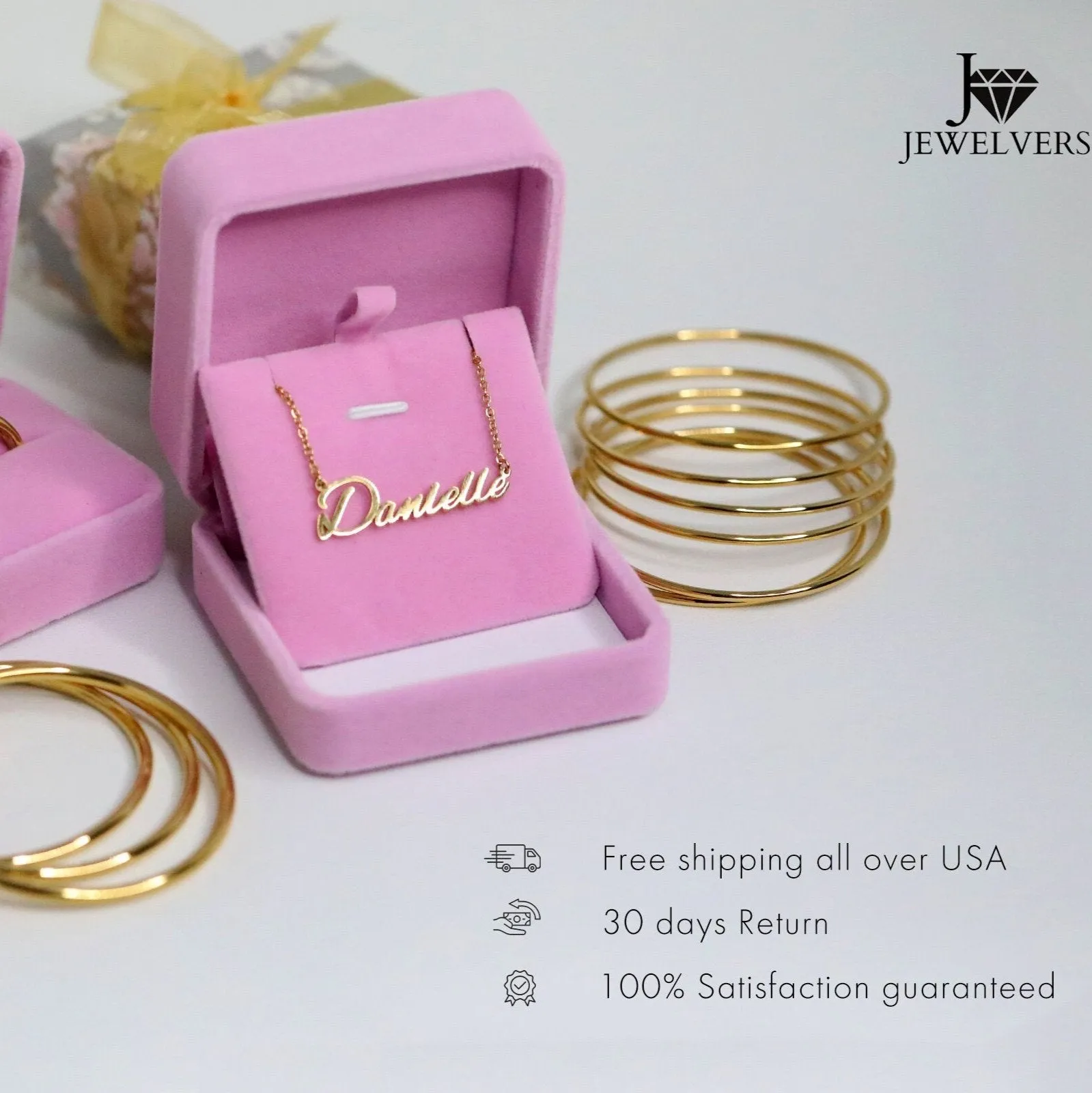 18K Gold-filled Thick Flat Hoop Earrings