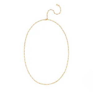 18K White Sapphire Chain