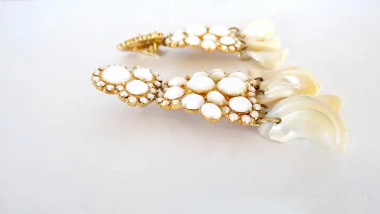 1960s William De Lillo Shell Earrings