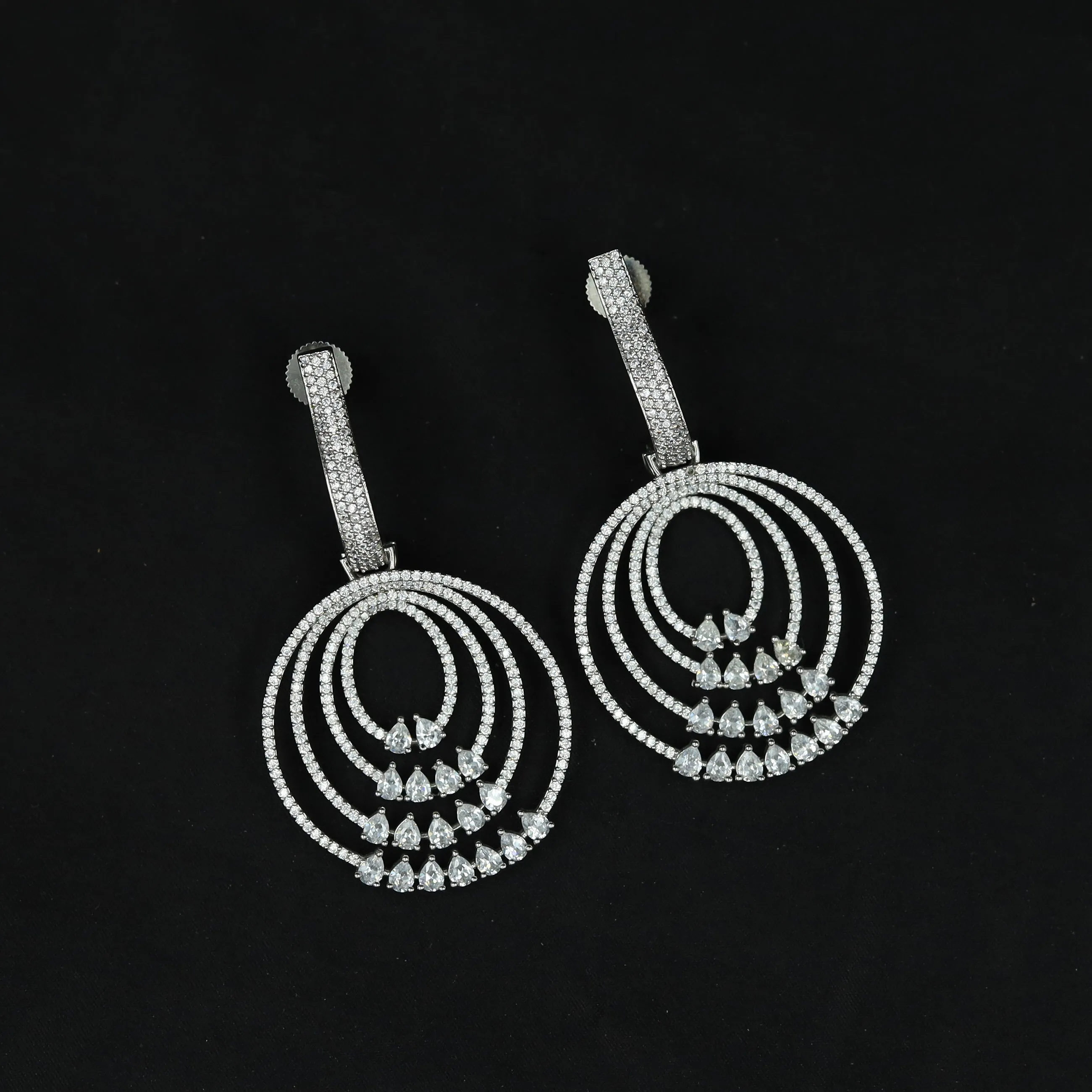 6545-1225 Silver AD/Zircon Earring