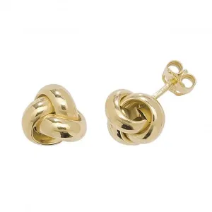 9ct Gold Knot Stud Earrings ER529