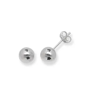 Acotis Silver Ball Stud Earrings G5514