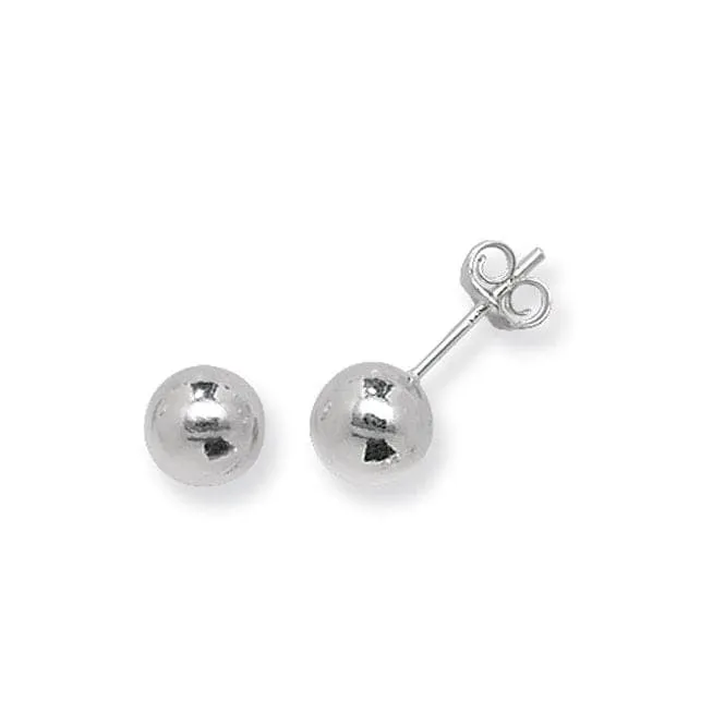 Acotis Silver Ball Stud Earrings G5514
