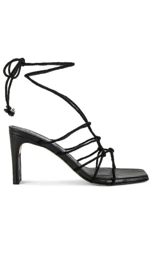 ALOHAS Unique Laced Heel in Black