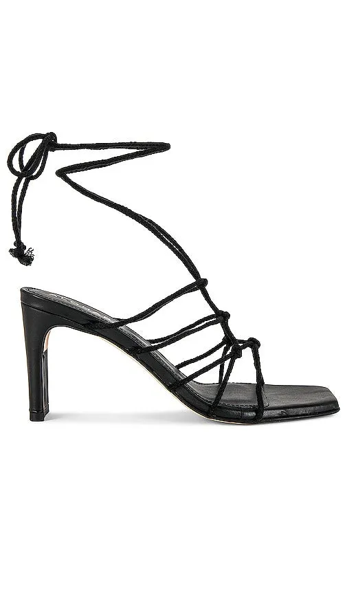 ALOHAS Unique Laced Heel in Black
