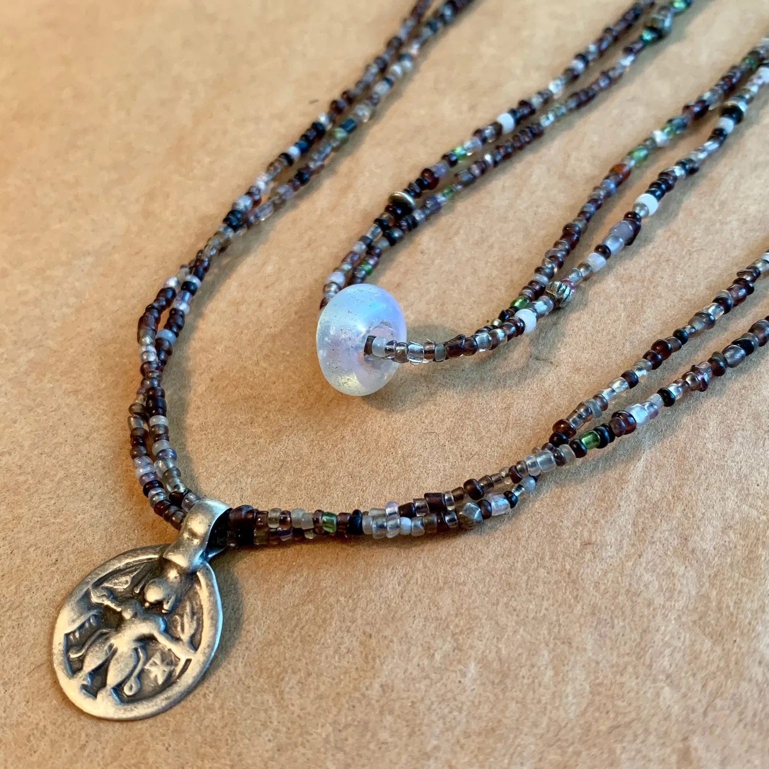 Antique Double Strand Necklace by Ruth