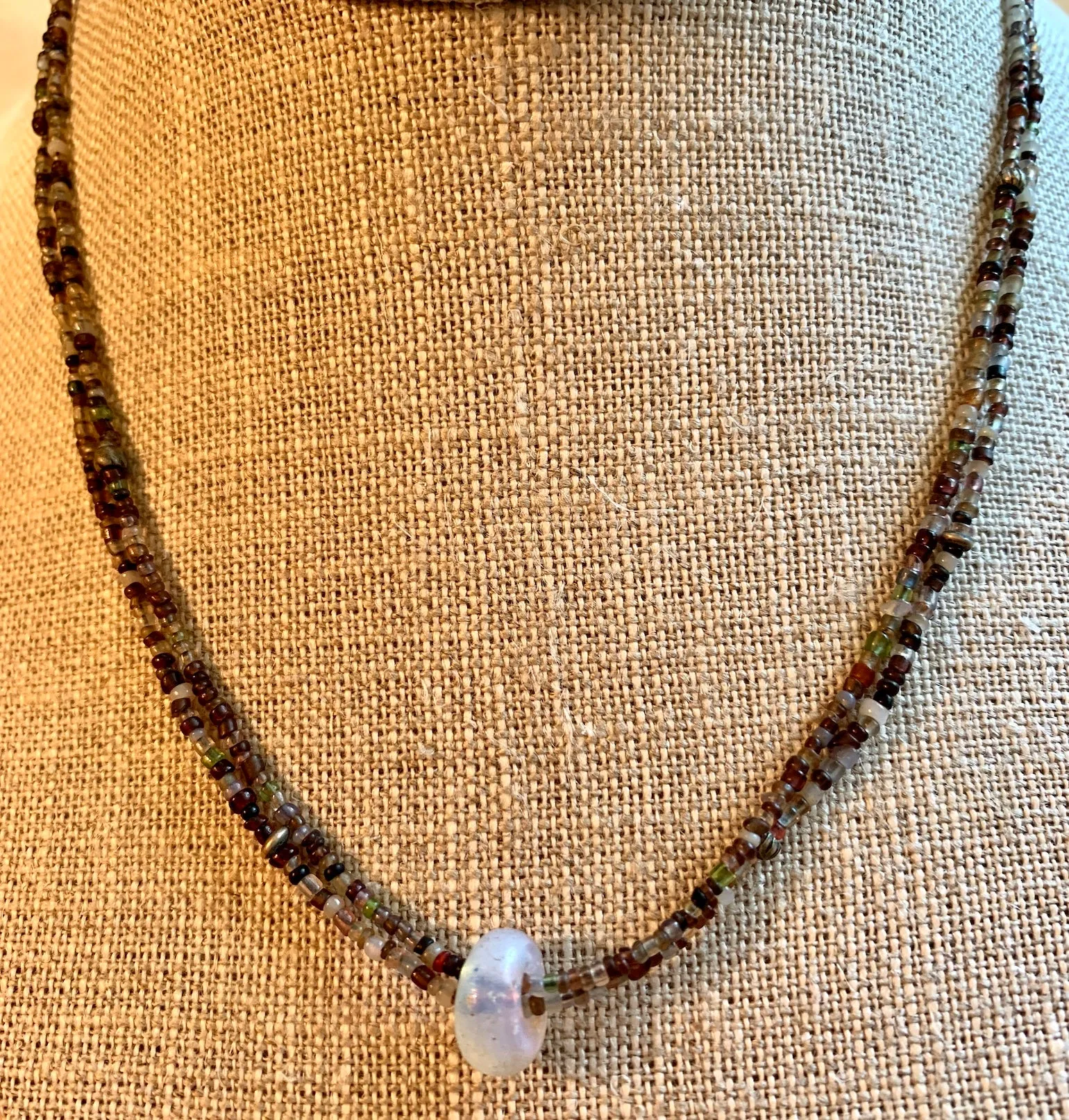 Antique Double Strand Necklace by Ruth