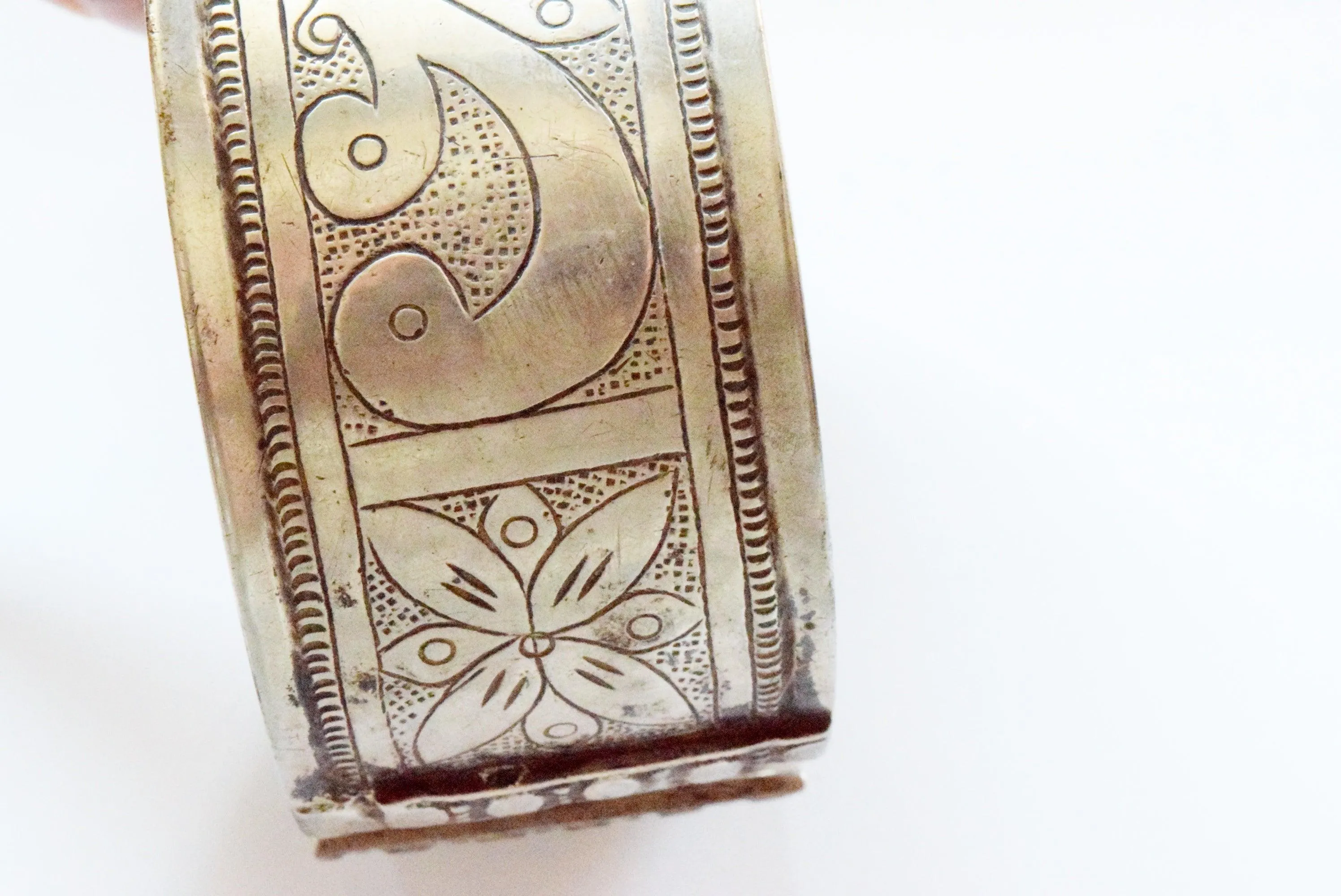 Antique Matching Pair of Silver Berber Arm Bracelets