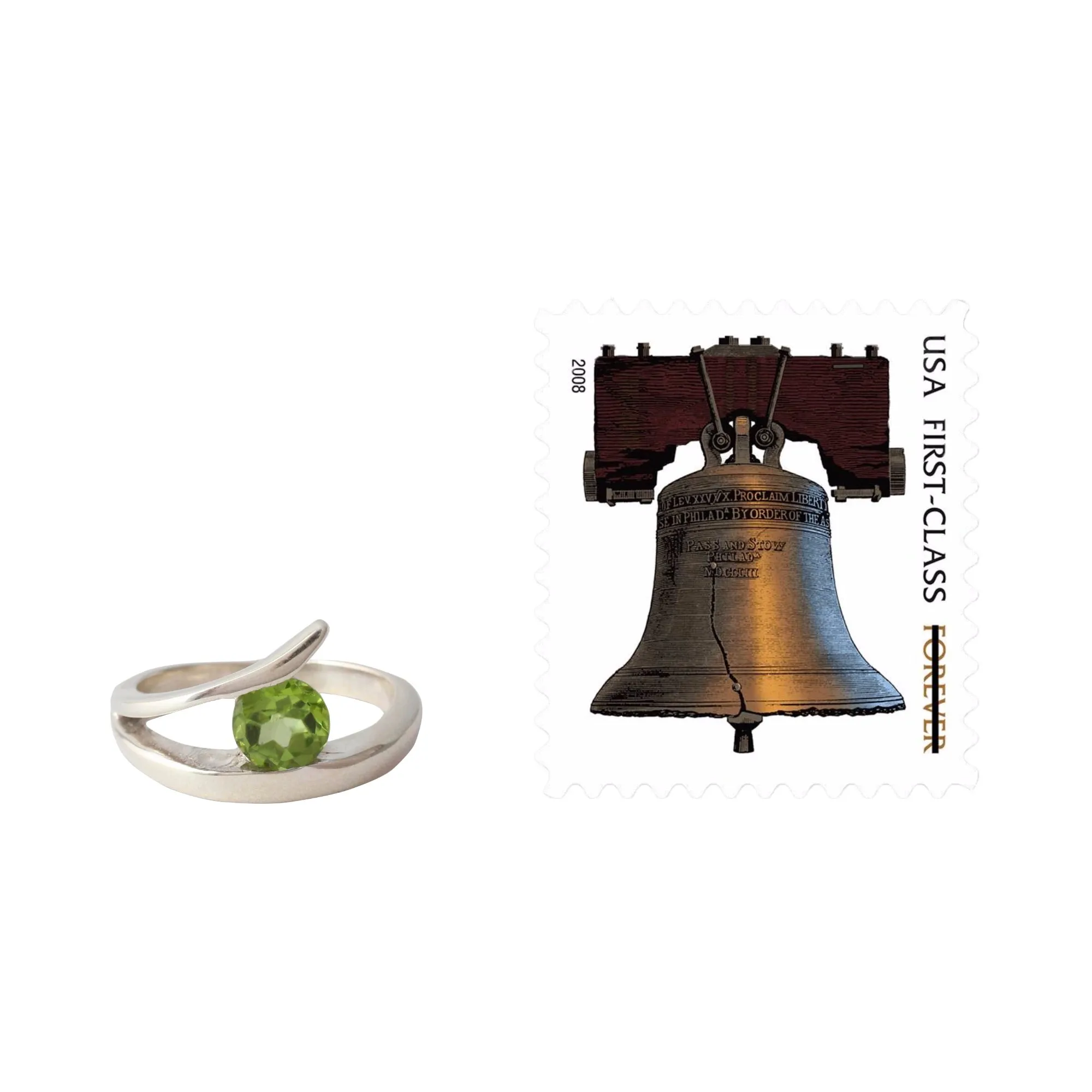 Artisan Crafted Solitaire Peridot Ring from India - Dazzling Love | NOVICA