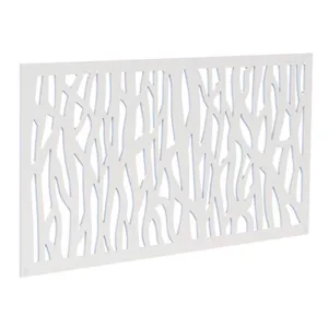 Barrette Outdoor Living Sprig 2 ft. W X 4 ft. L White Polymer Screen Panel