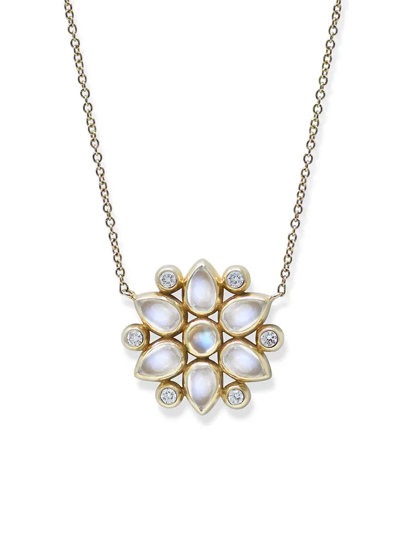 Bezel Bouquet Petal Necklace