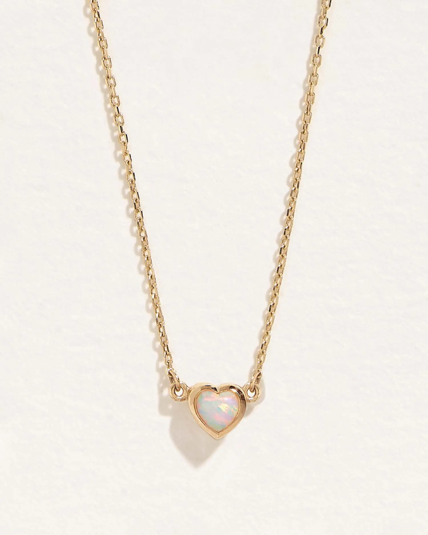 Bezel Heart Pendant