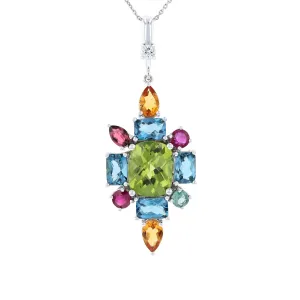 Birthstone Cluster Pendant