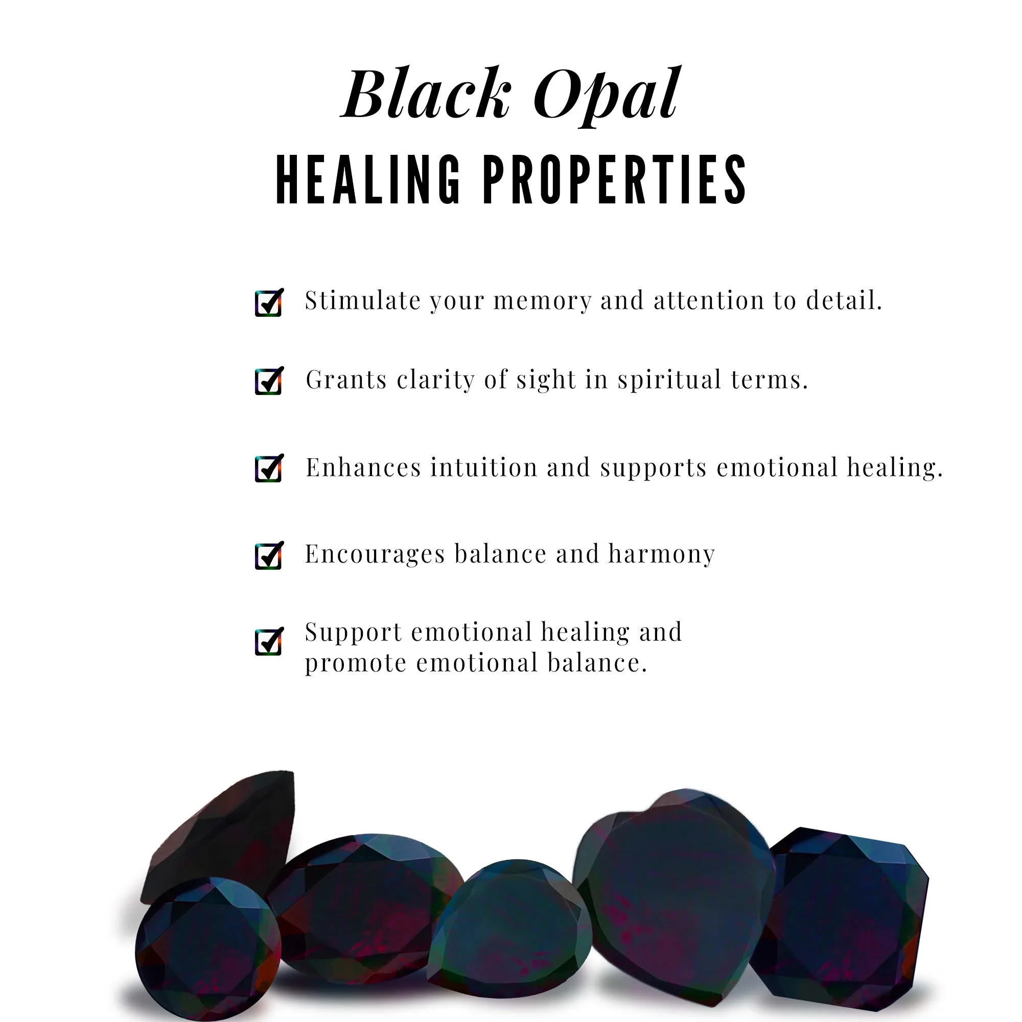 Black Opal Designer Trio Wedding Ring Set with Diamond