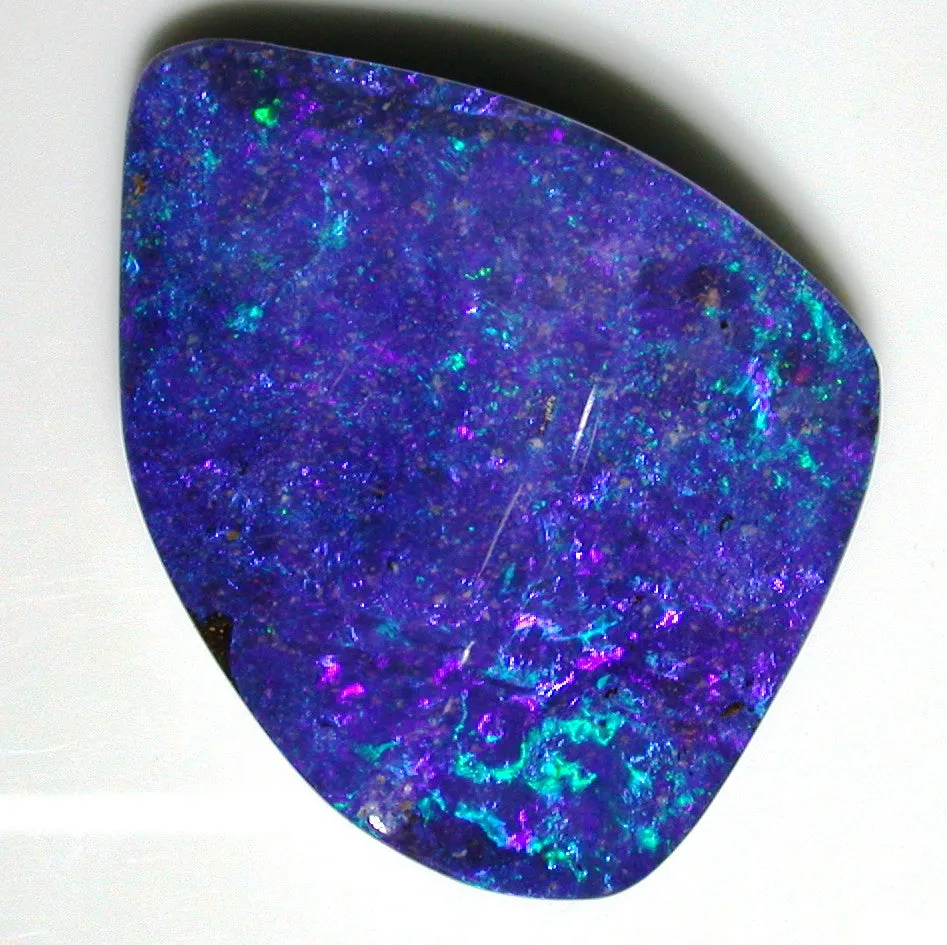 Blue, blue, green,Solid Boulder Opal