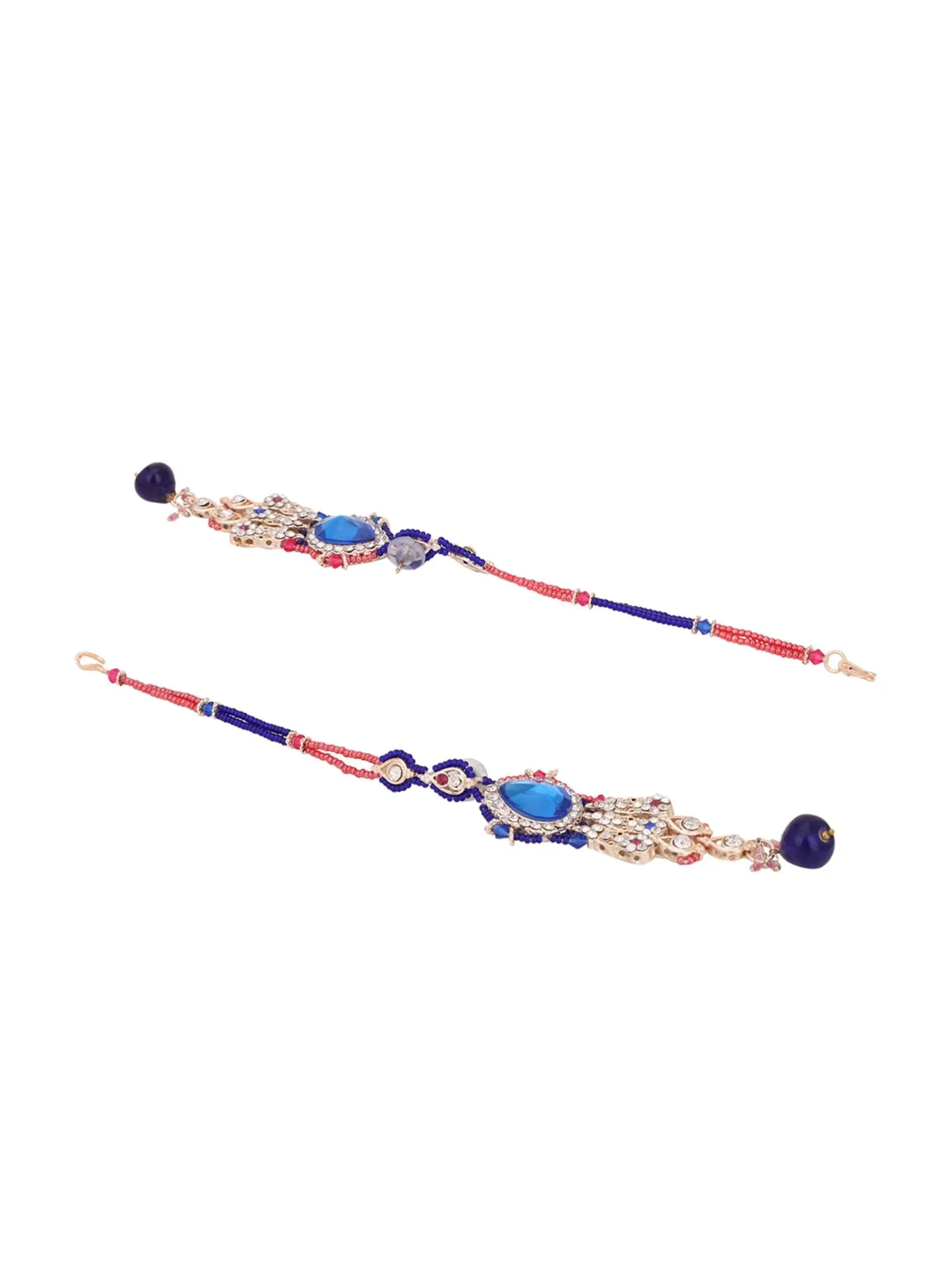 Brass Multi-Color Jewelry Set - Vibrant Elegance - Anikas Creation