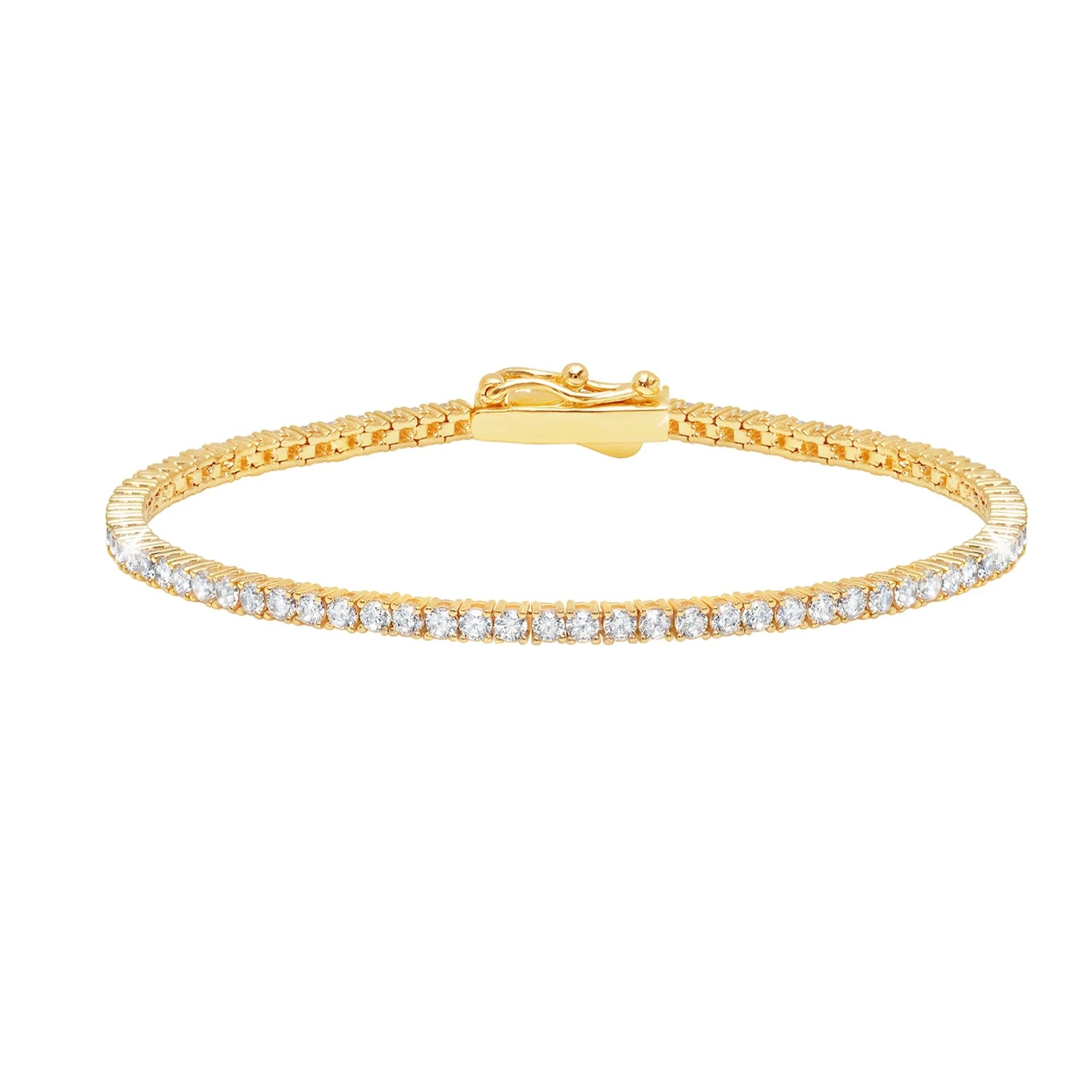 Brilliant Round Cut 2mm Tennis Anklet Sale