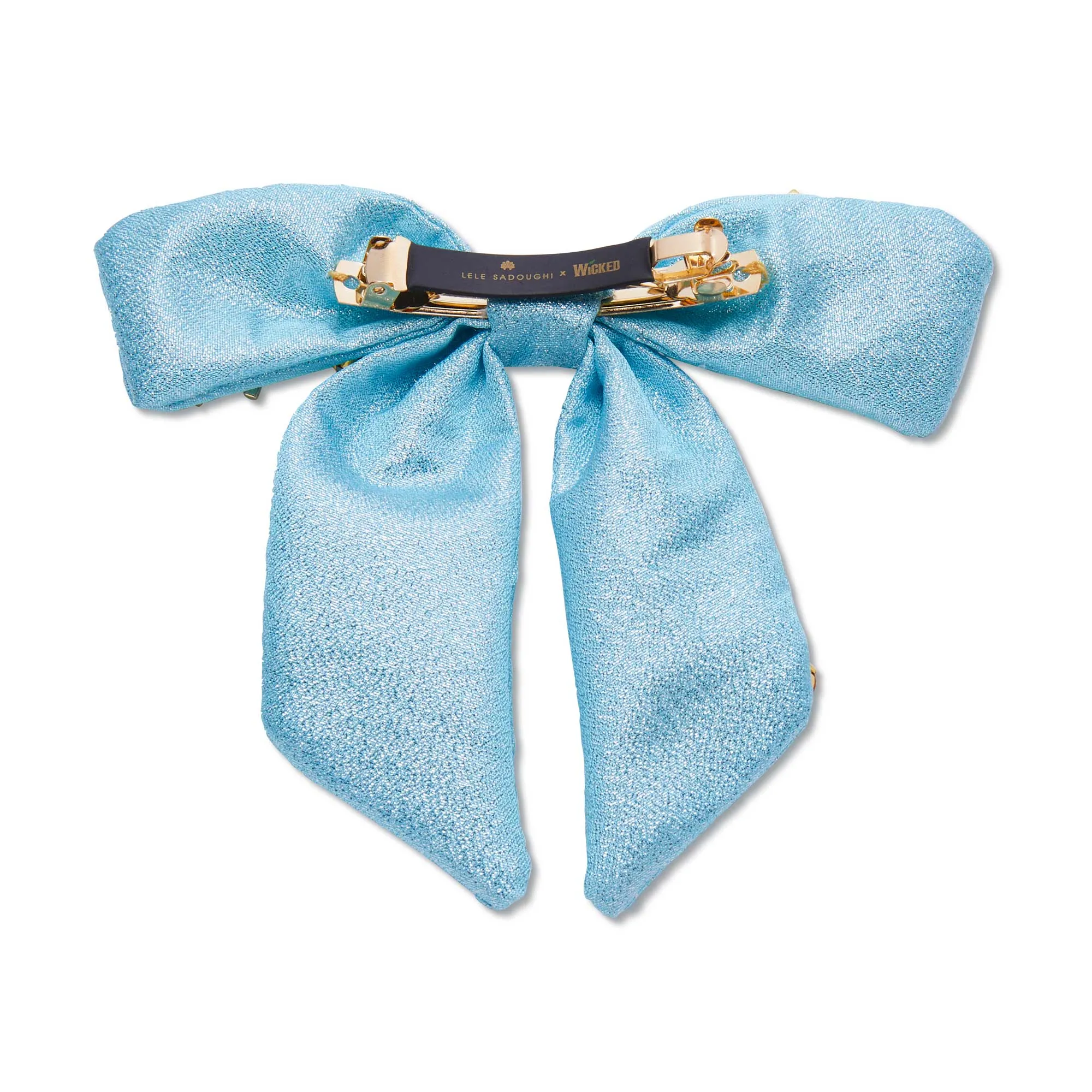 BUBBLE BLUE LELE SADOUGHI X WICKED CRYSTAL WAND BOW BARRETTE