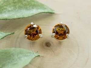 Citrine Earrings; Natural Untreated Uruguay Citrine; 1.325cts
