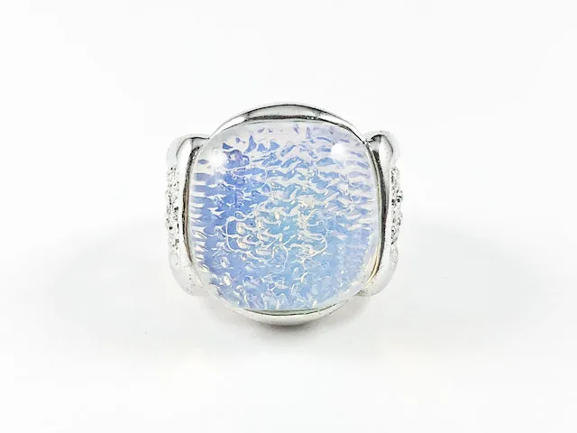 Classic Fun Opal Stone Brass Ring
