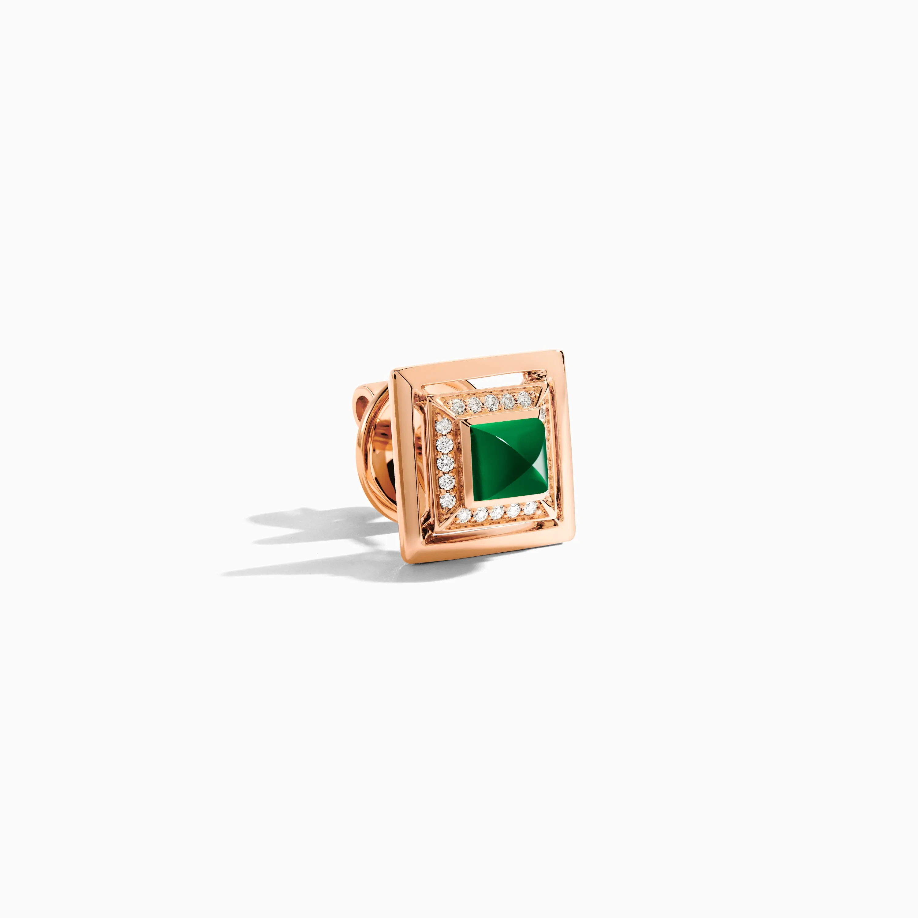 Cleo Lotus Square Stud Earrings