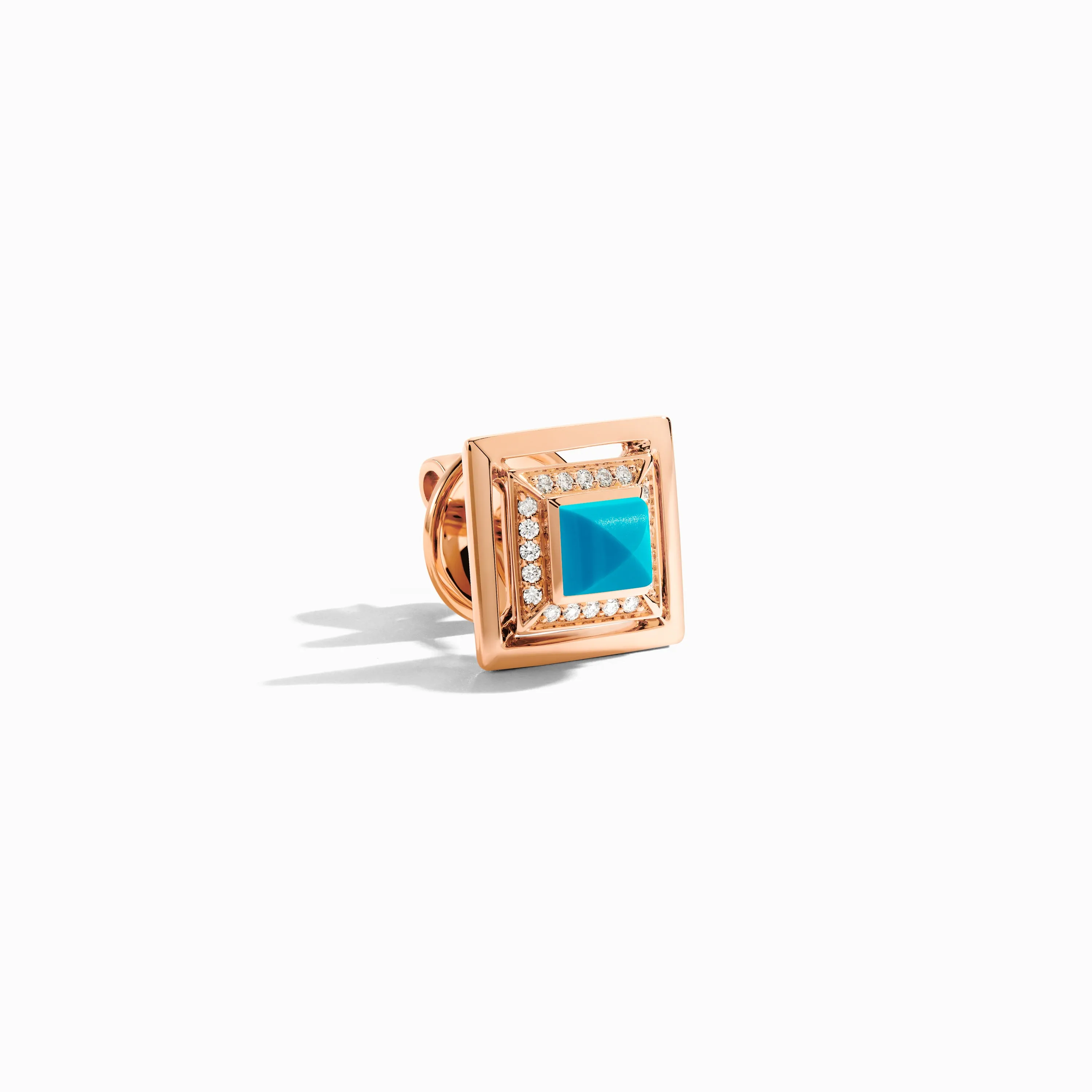 Cleo Lotus Square Stud Earrings