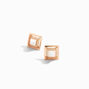 Cleo Lotus Square Stud Earrings