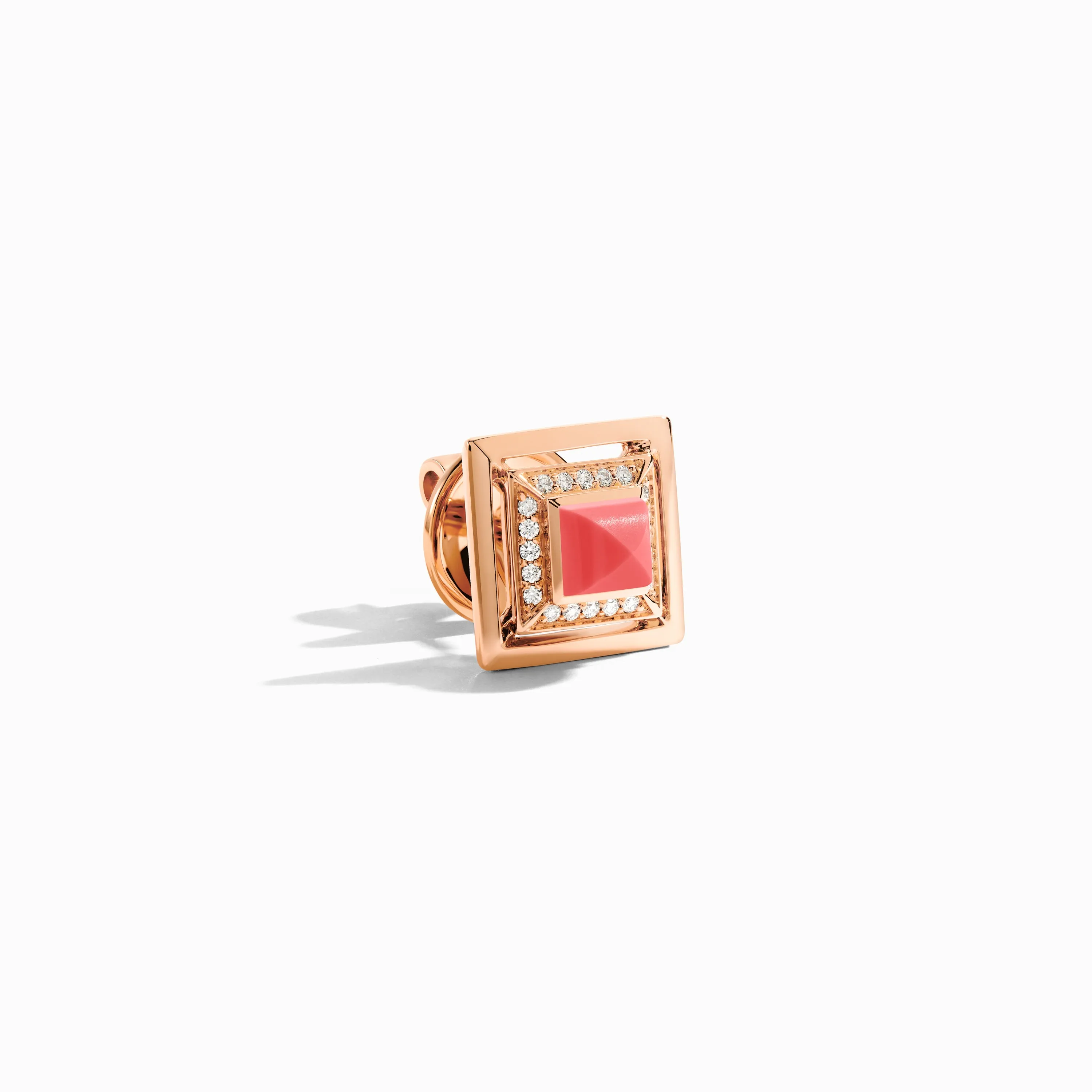 Cleo Lotus Square Stud Earrings
