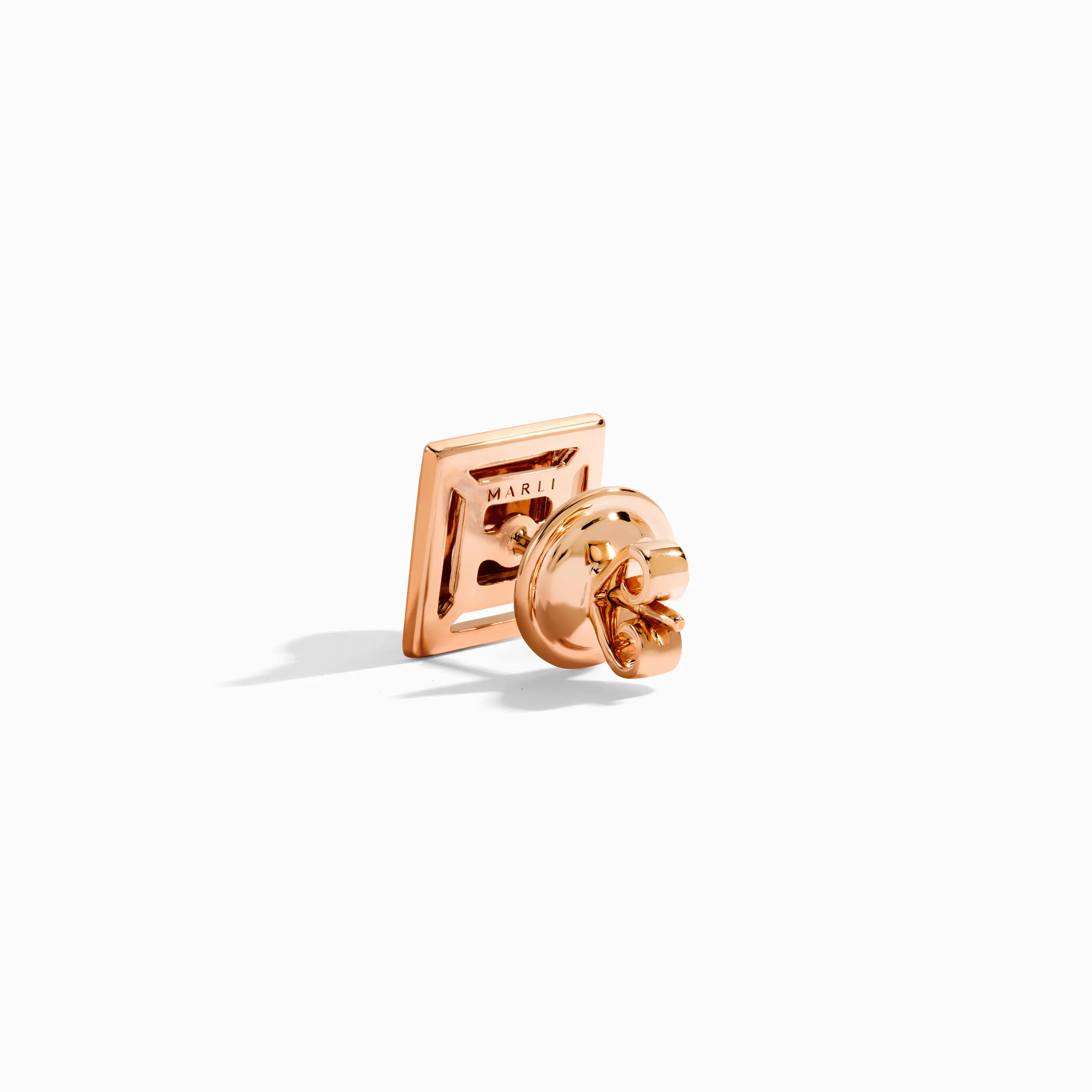 Cleo Lotus Square Stud Earrings