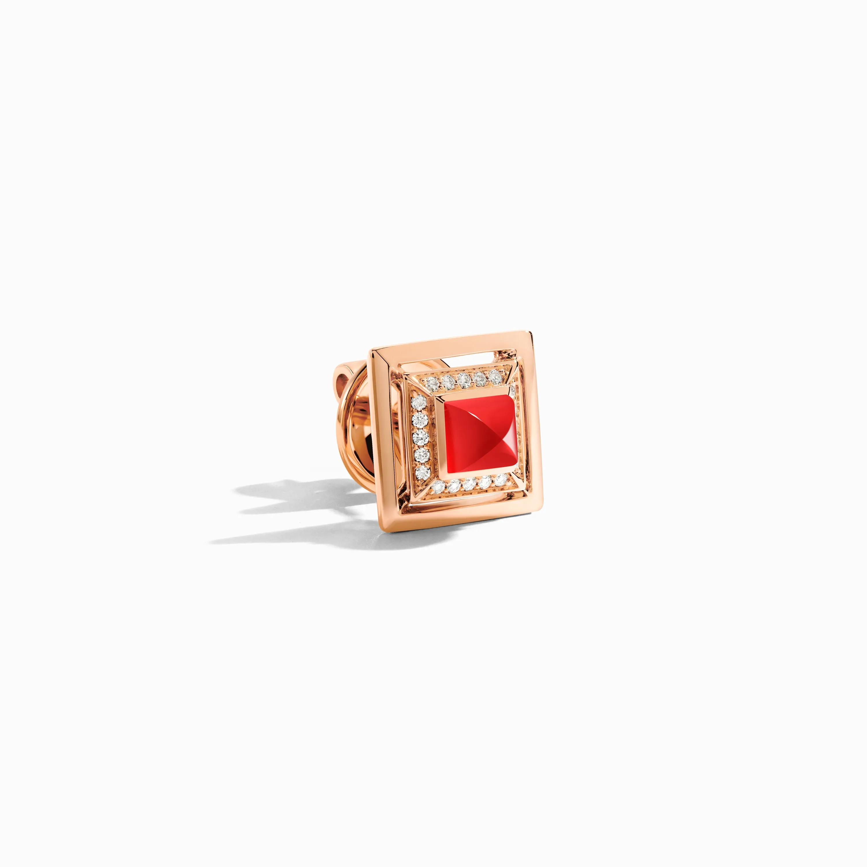 Cleo Lotus Square Stud Earrings