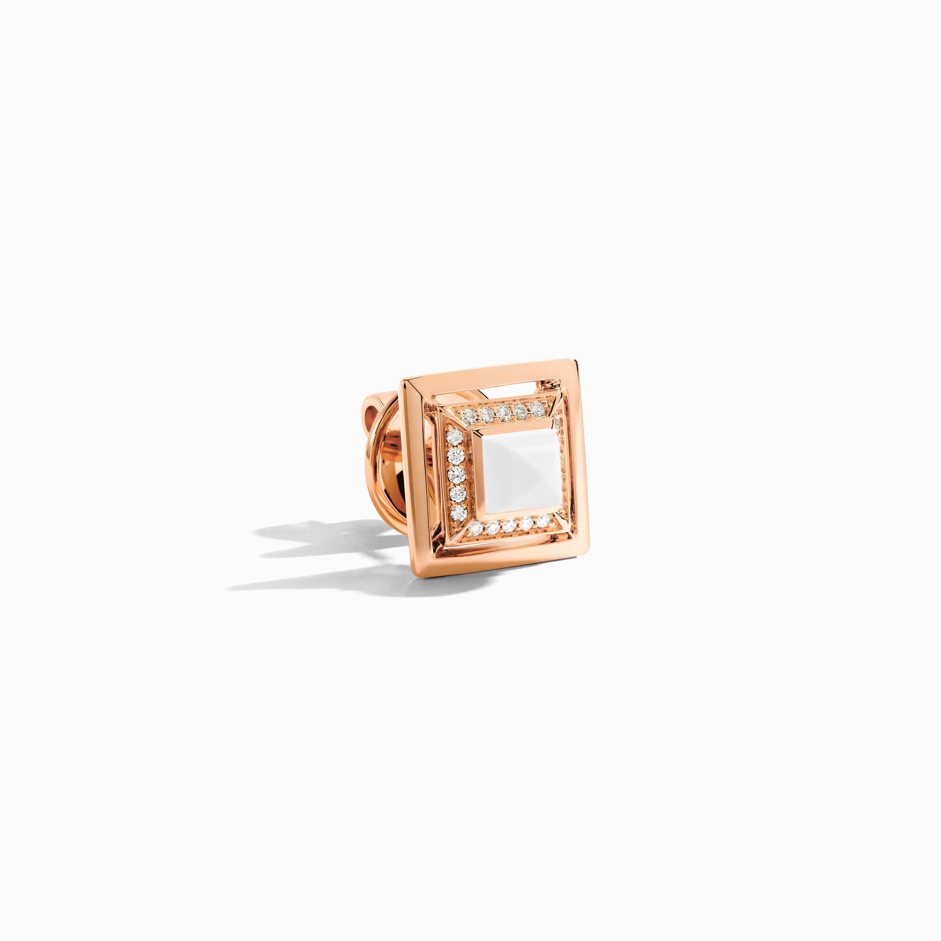 Cleo Lotus Square Stud Earrings