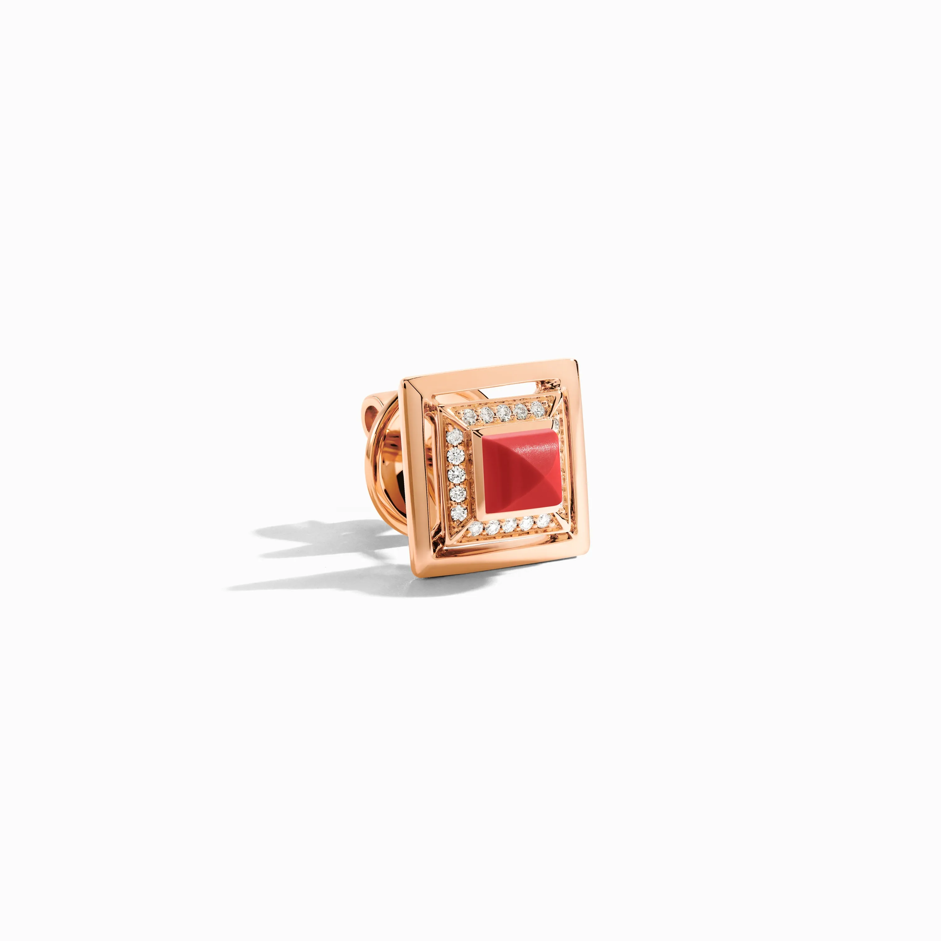 Cleo Lotus Square Stud Earrings
