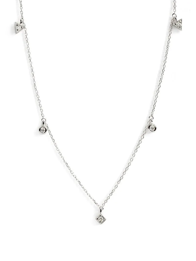 Cléo Erika Floating Geometric Crew Necklace