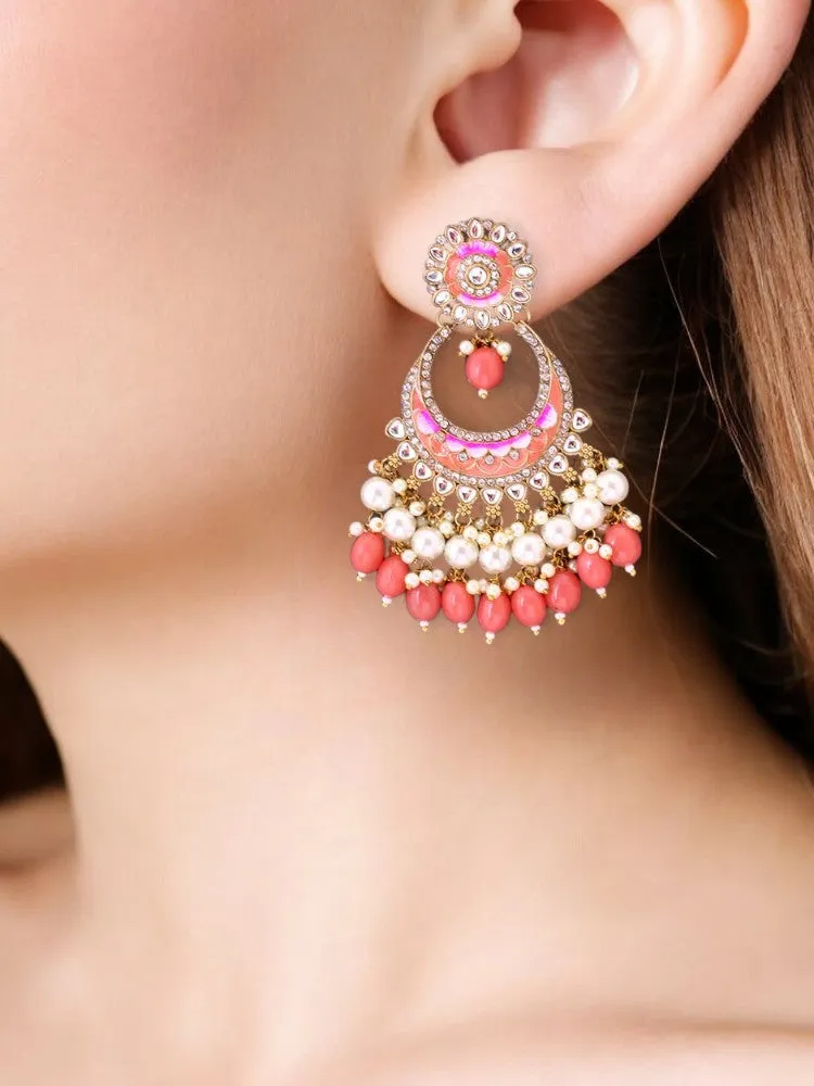 Coral Aanshi Chandbalis