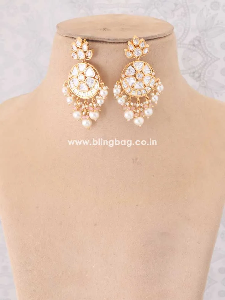 Coral Ekantika Kundan Jewellery Set