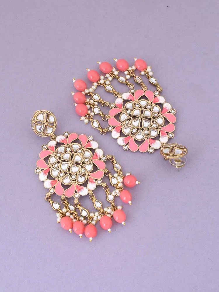 Coral Jayshri Danglers