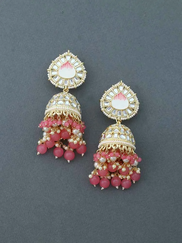 Coral Virupaksha Jhumkis