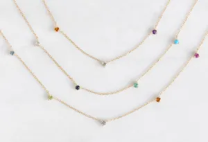 Custom Multi-Birthstone Necklace