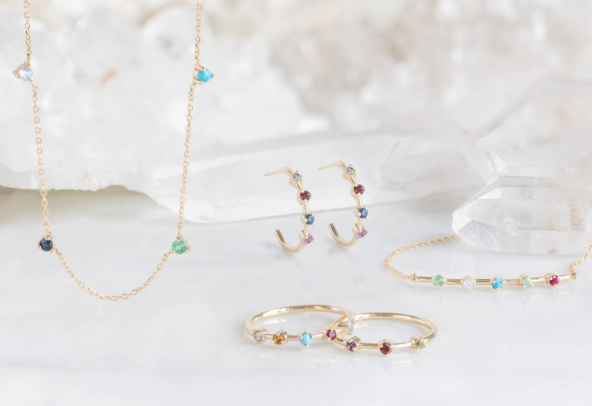 Custom Multi-Birthstone Necklace