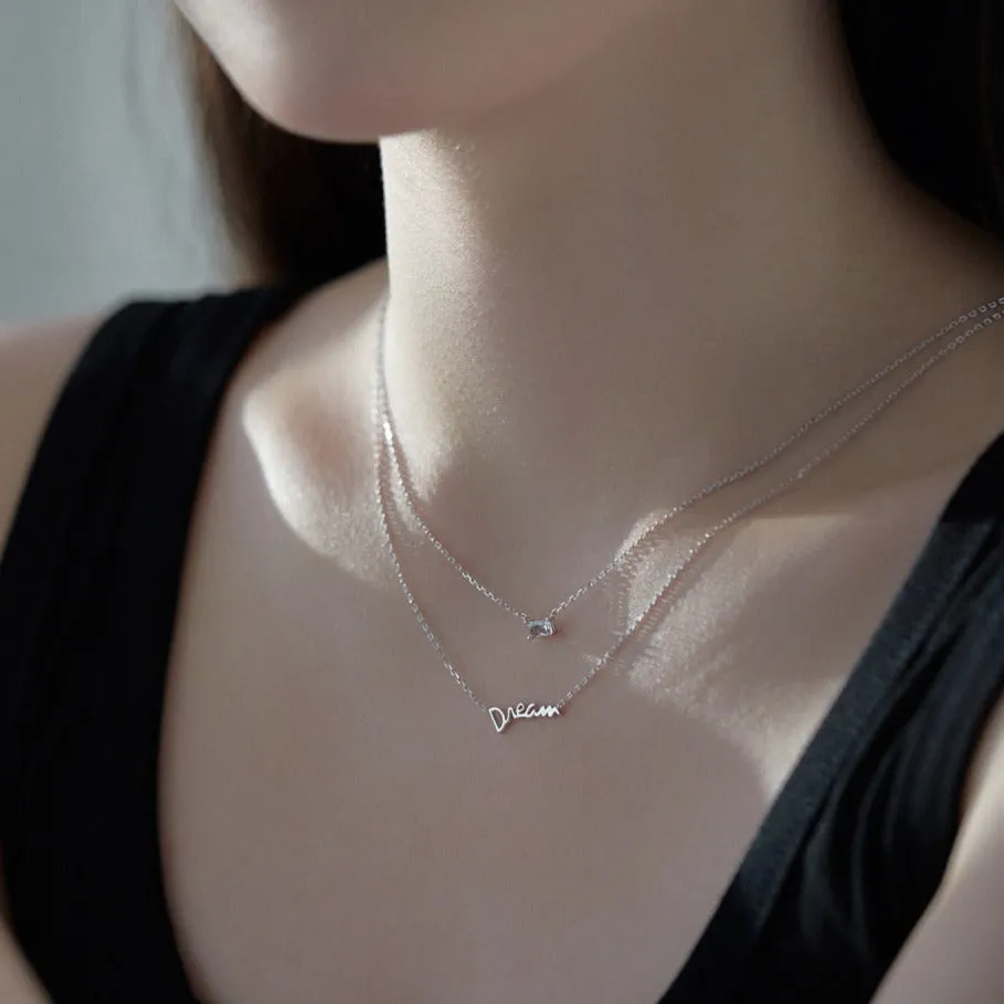 Dainty Double Layer Chain Dream Necklace