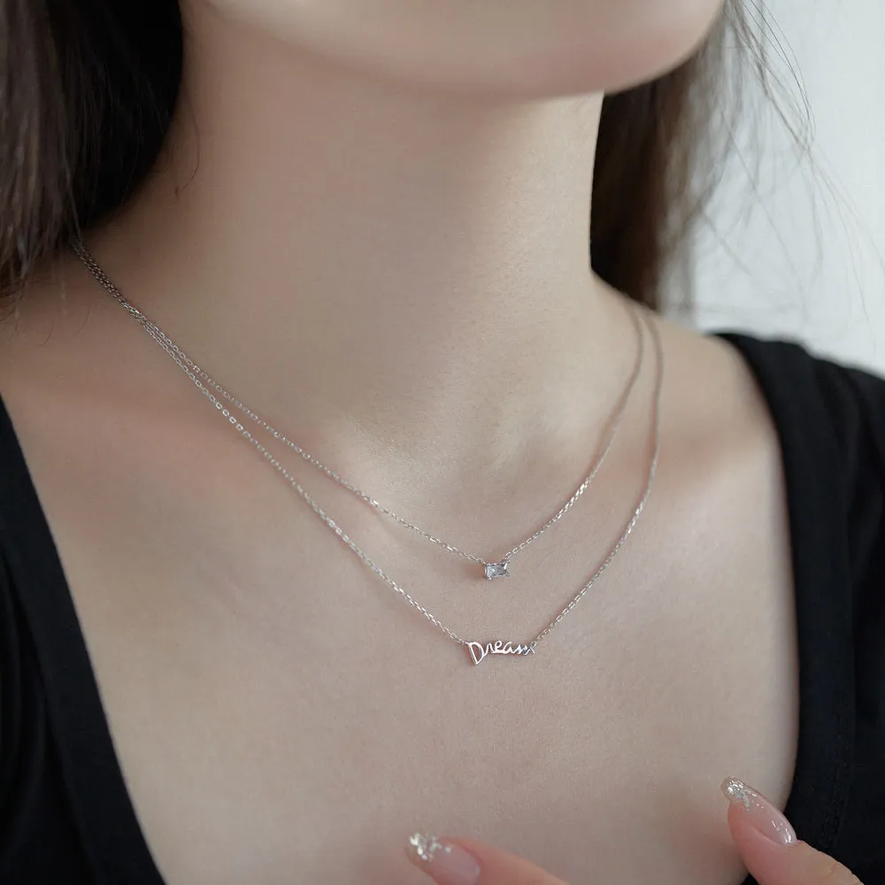 Dainty Double Layer Chain Dream Necklace