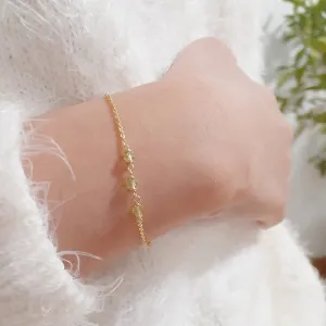 Dainty Peridot Bracelet