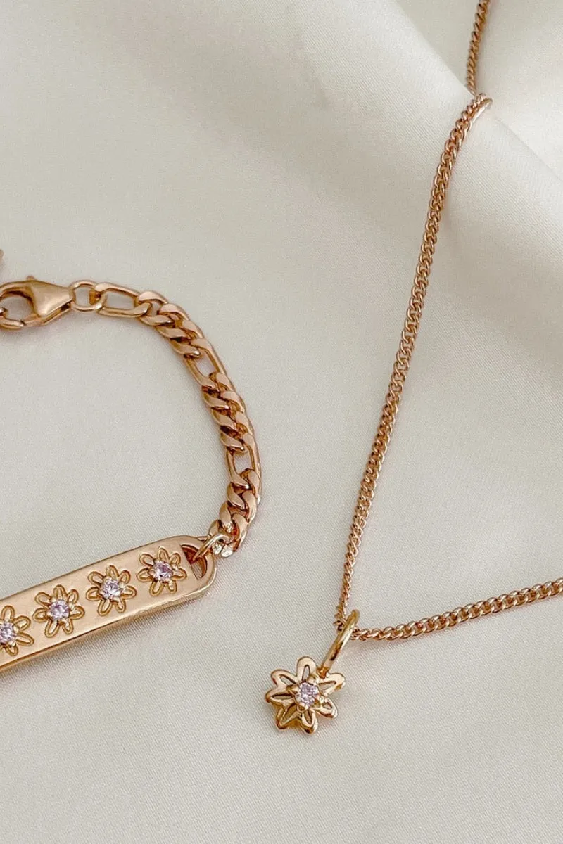 Daisy Pendant - Rose Gold