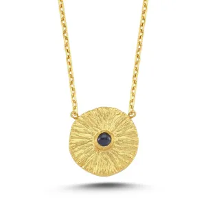 Dark Blue Sapphire Necklace