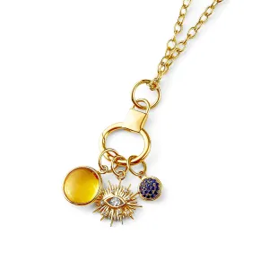 Evil Eye Chakra Charm Necklace