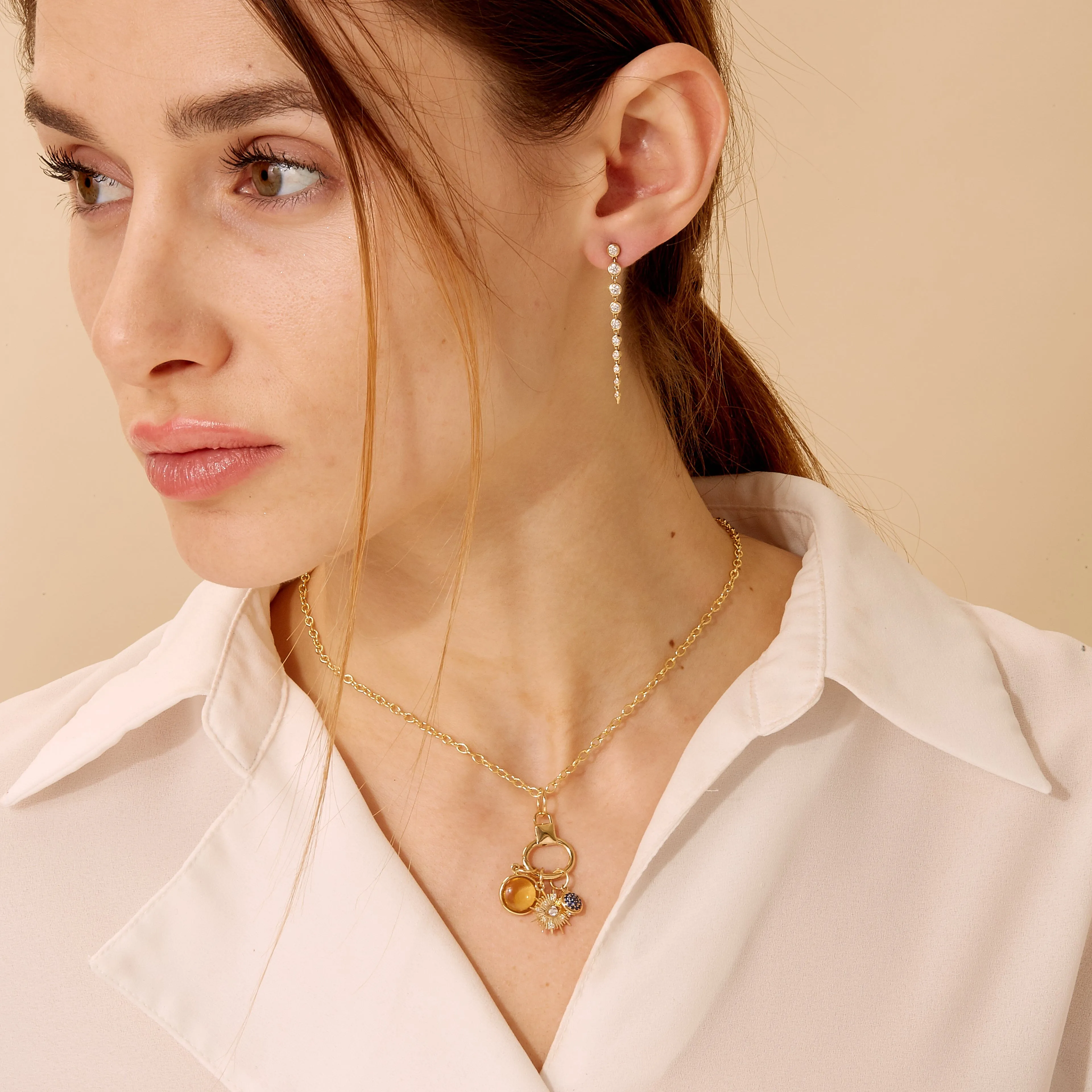 Evil Eye Chakra Charm Necklace