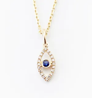 Evil Eye Diamond Necklace