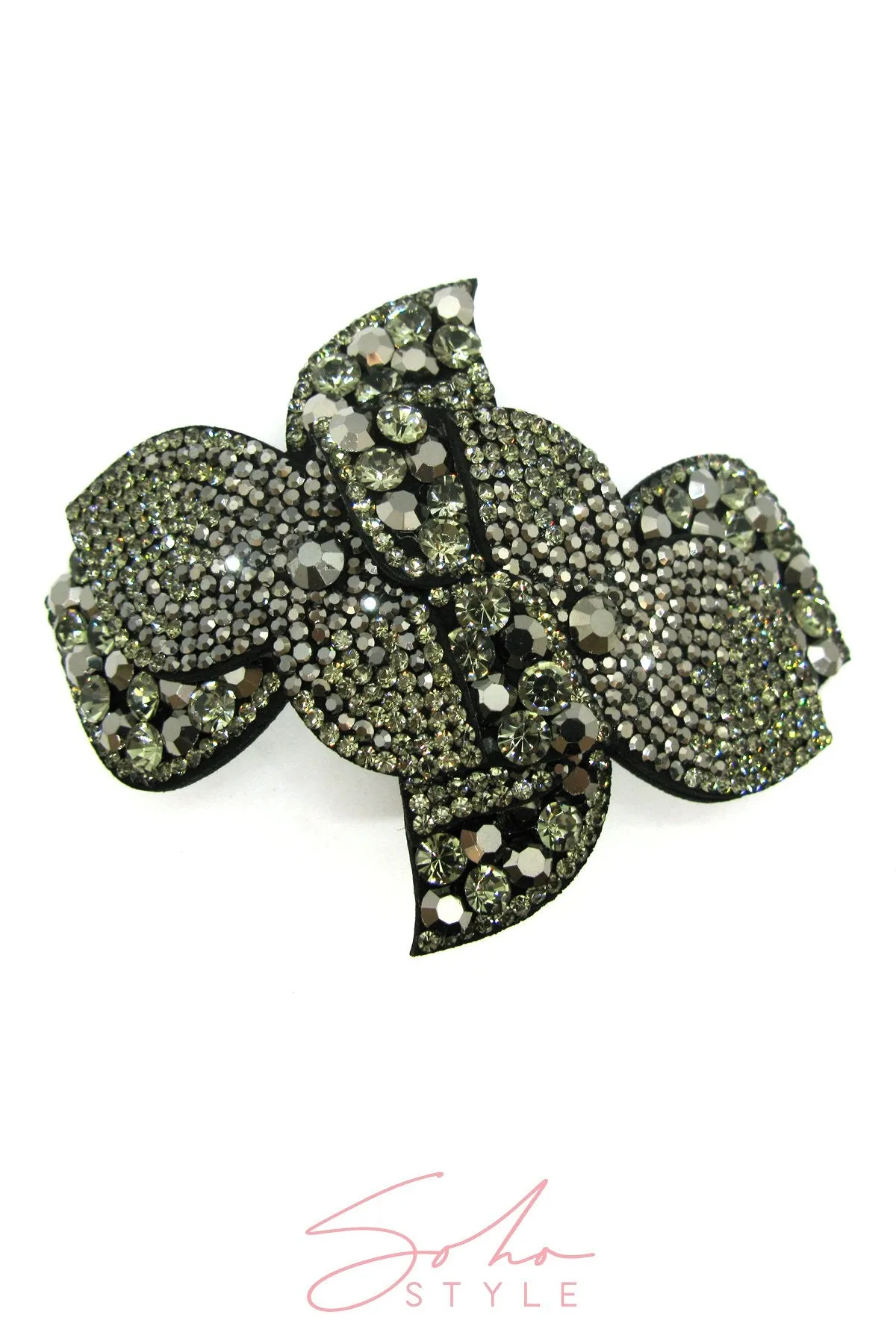 FELT FABRIC PINWHEEL BARRETTE